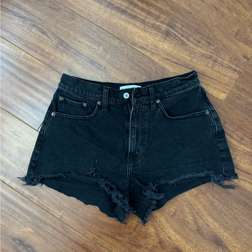 Abercrombie & Fitch Black Jean Shorts